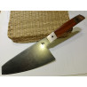 Couteau Type Santoku Inox Bronze et Prunier Stabilisé
