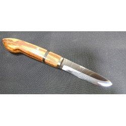 Couteau de Chasse Inox Bronze et Prunier
