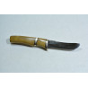 Couteau à steak ou d'office en acier damassé, Bronze et Sumac.